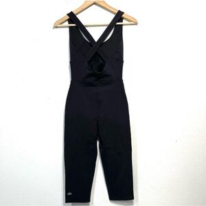 NWOT Alo Yoga Airbrush Physique Onesie Black Q-109